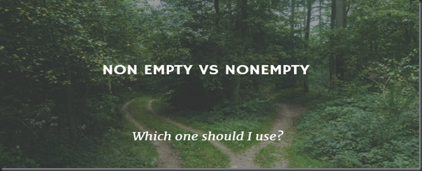 Non Empty vs NonEmpty